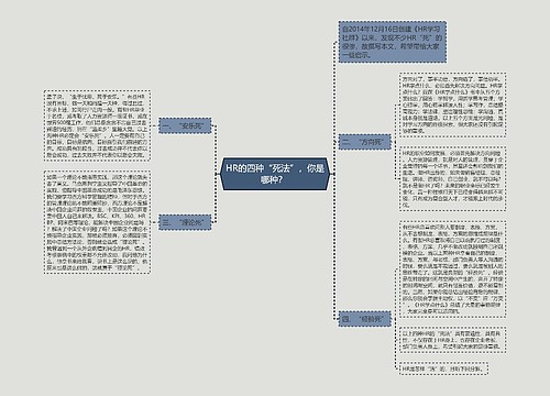 HR的四种“死法”，你是哪种？ 