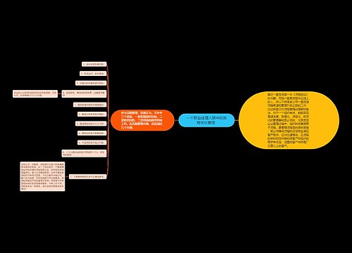 一个职业经理人眼中的流程优化管理 