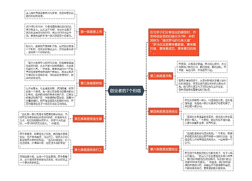 创业者的7个归宿 