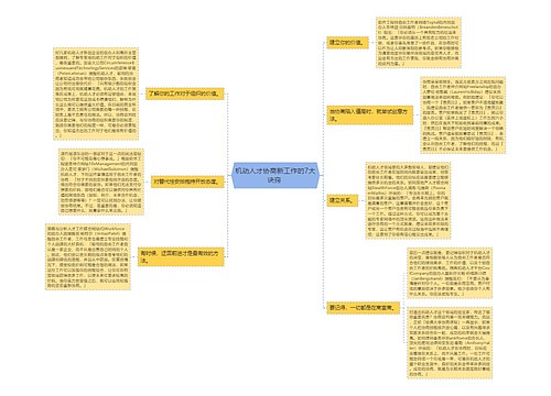 机动人才协商新工作的7大诀窍 
