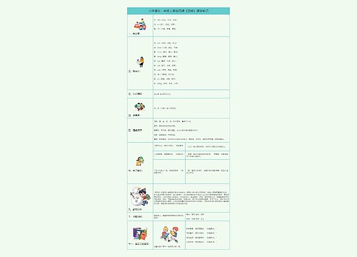 小学语文一年级上册第四课《四季》课堂笔记