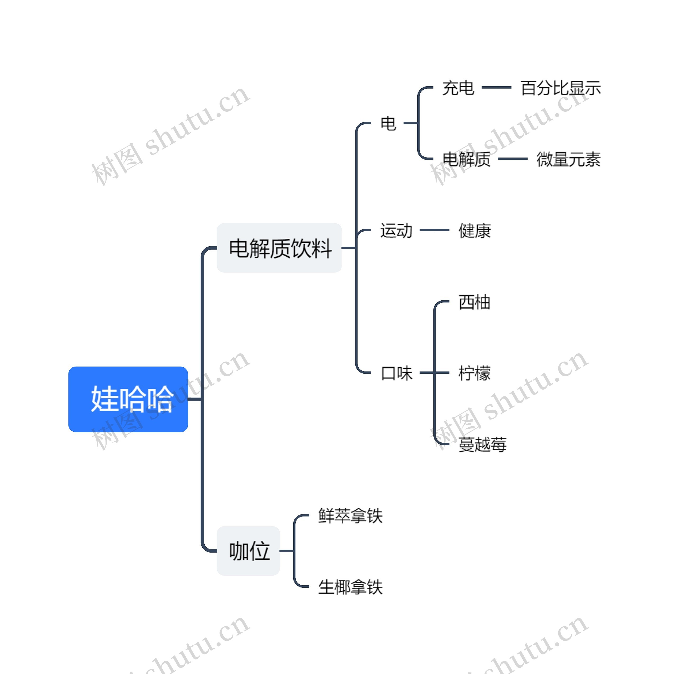  娃哈哈思维导图