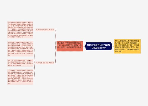 郑州大学翻译硕士考研复习思路经验分享