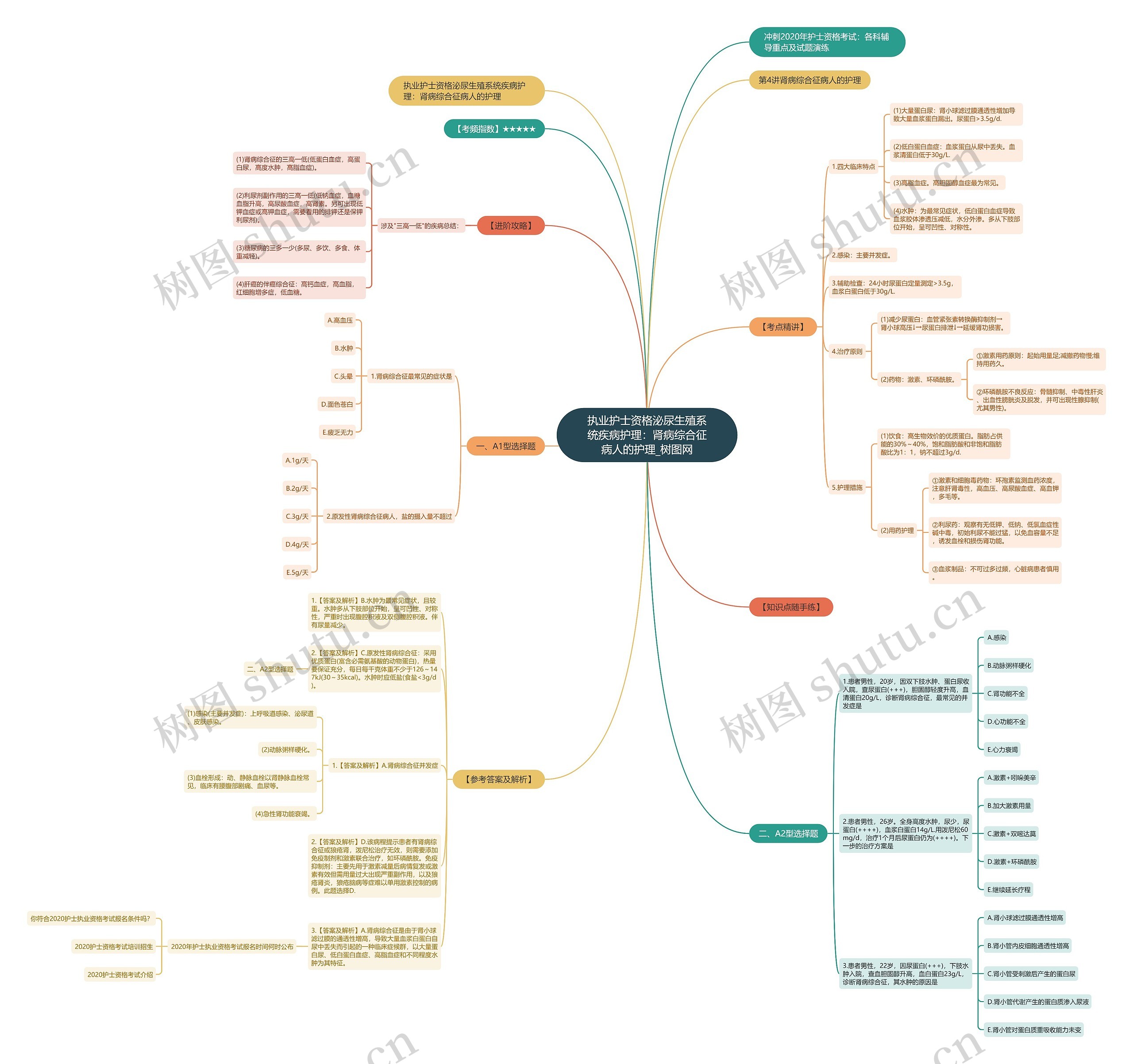 执业护士资格泌尿生殖系统疾病护理:肾病综合征病人的护理 执业护士资格泌尿生殖系统疾病护理:肾病综合征病人的护理