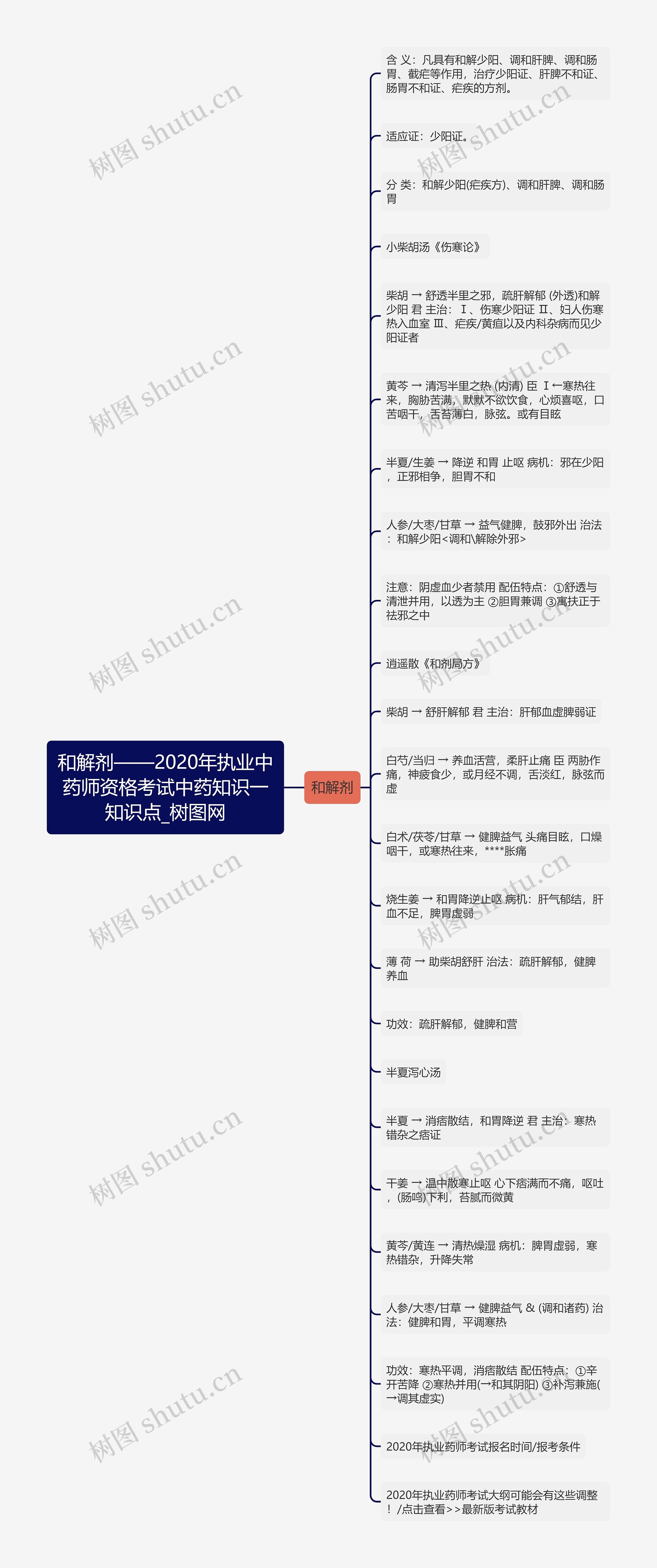 和解剂——2020年执业中药师资格考试中药知识一知识点