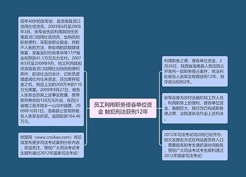 员工利用职务侵吞单位资金 触犯刑法获刑12年