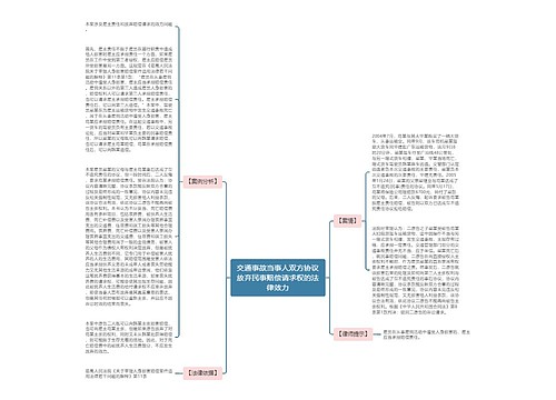 交通事故当事人双方协议放弃民事赔偿请求权的法律效力