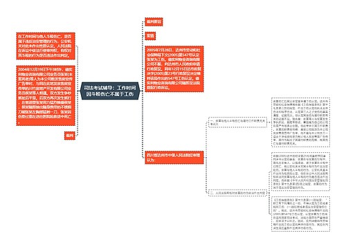 司法考试辅导：工作时间因斗殴伤亡不属于工伤