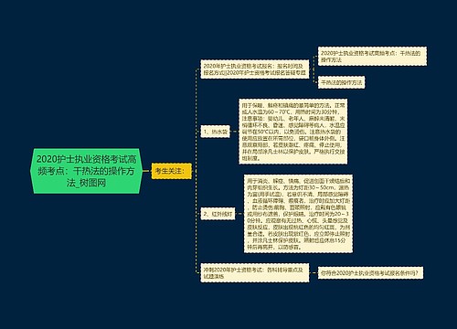 2020护士执业资格考试高频考点：干热法的操作方法