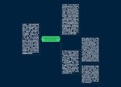 此案是否适用消费者权益保护法第49条规定