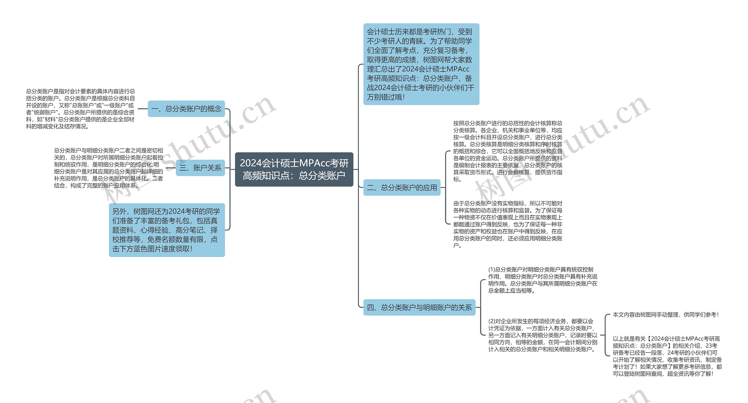 2024会计硕士MPAcc考研高频知识点：总分类账户