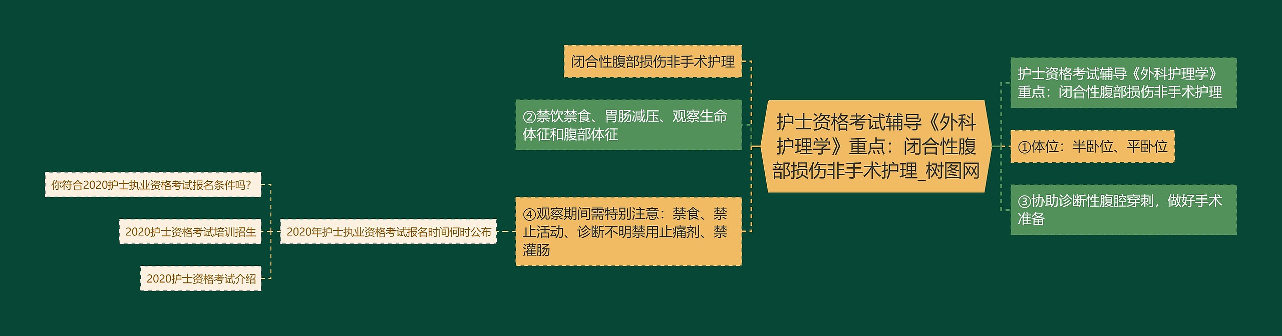 护士资格考试辅导《外科护理学》重点：闭合性腹部损伤非手术护理