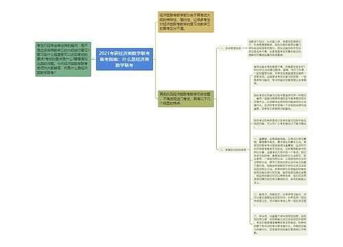 2021考研经济类数学联考备考指南：什么是经济类数学联考