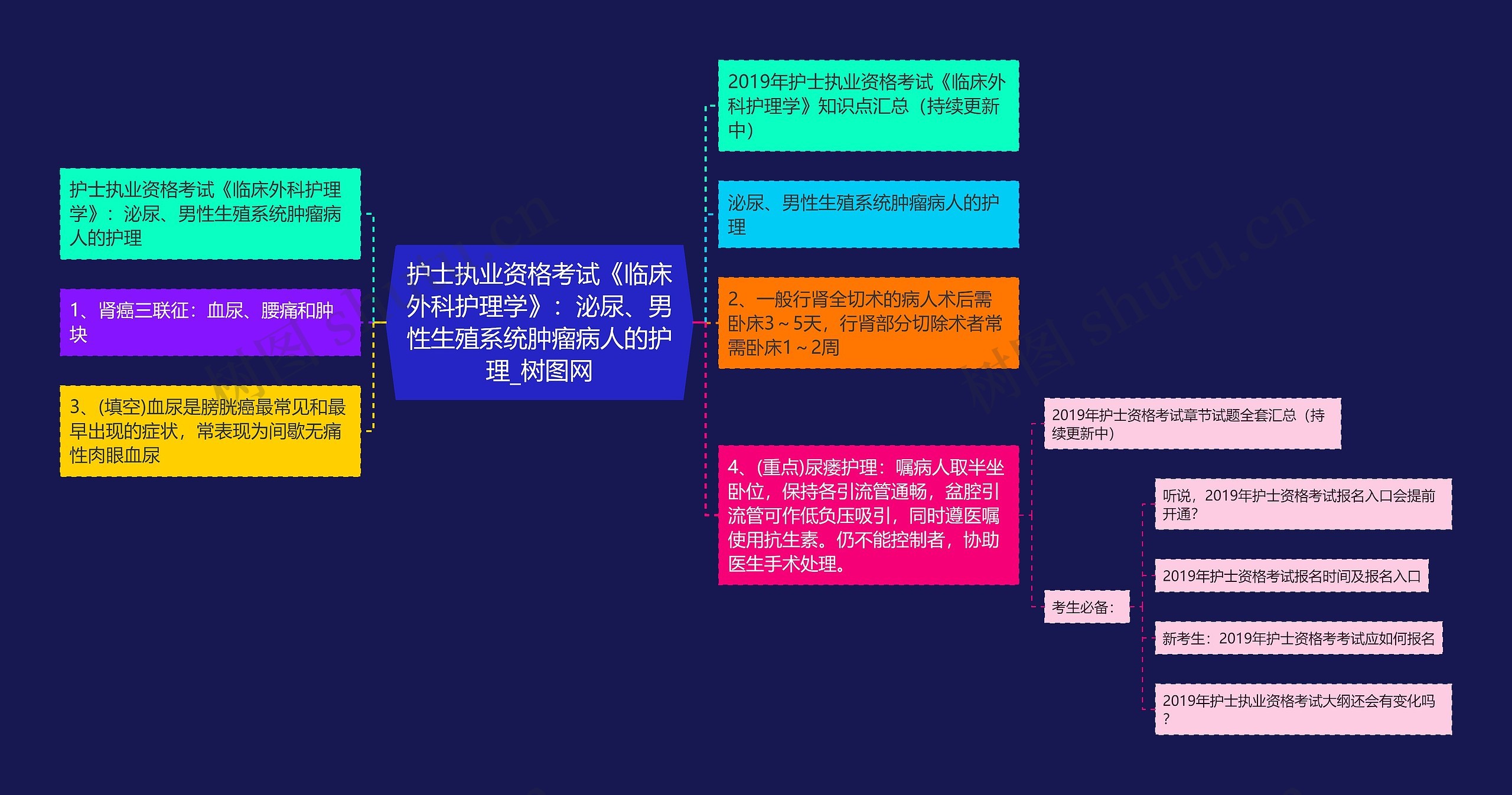 护士执业资格考试《临床外科护理学》：泌尿、男性生殖系统肿瘤病人的护理