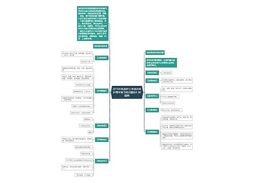 2016年执业护士考试内科护理学复习笔记精选9