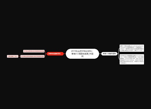 2019执业药师考试资料：葡糖-6-磷酸脱氢酶