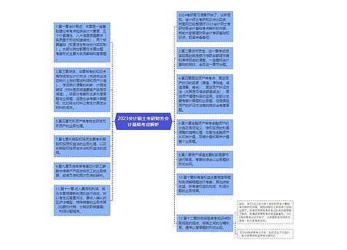 2023会计硕士考研财务会计基础考点解析