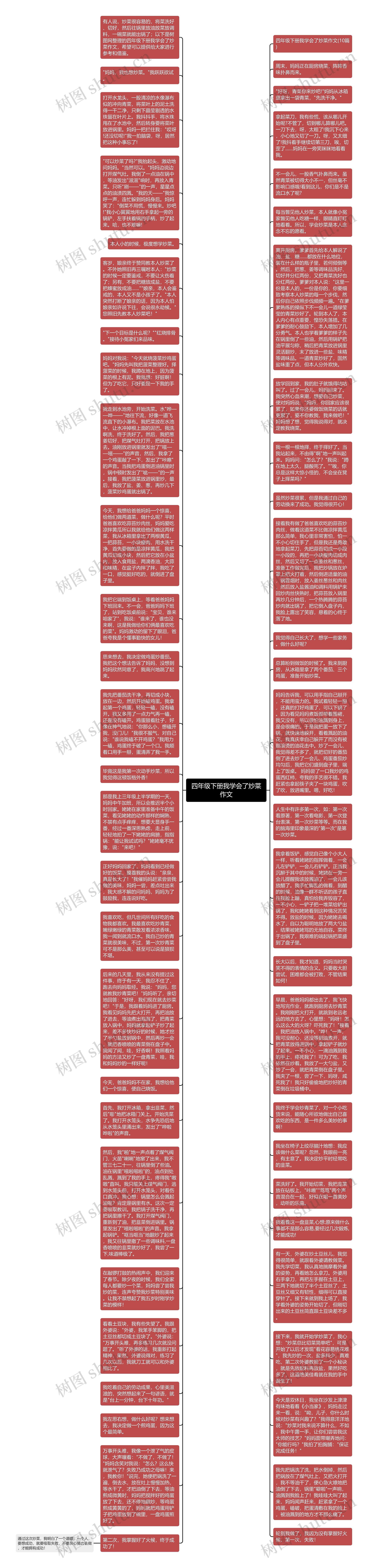 四年级下册我学会了炒菜作文