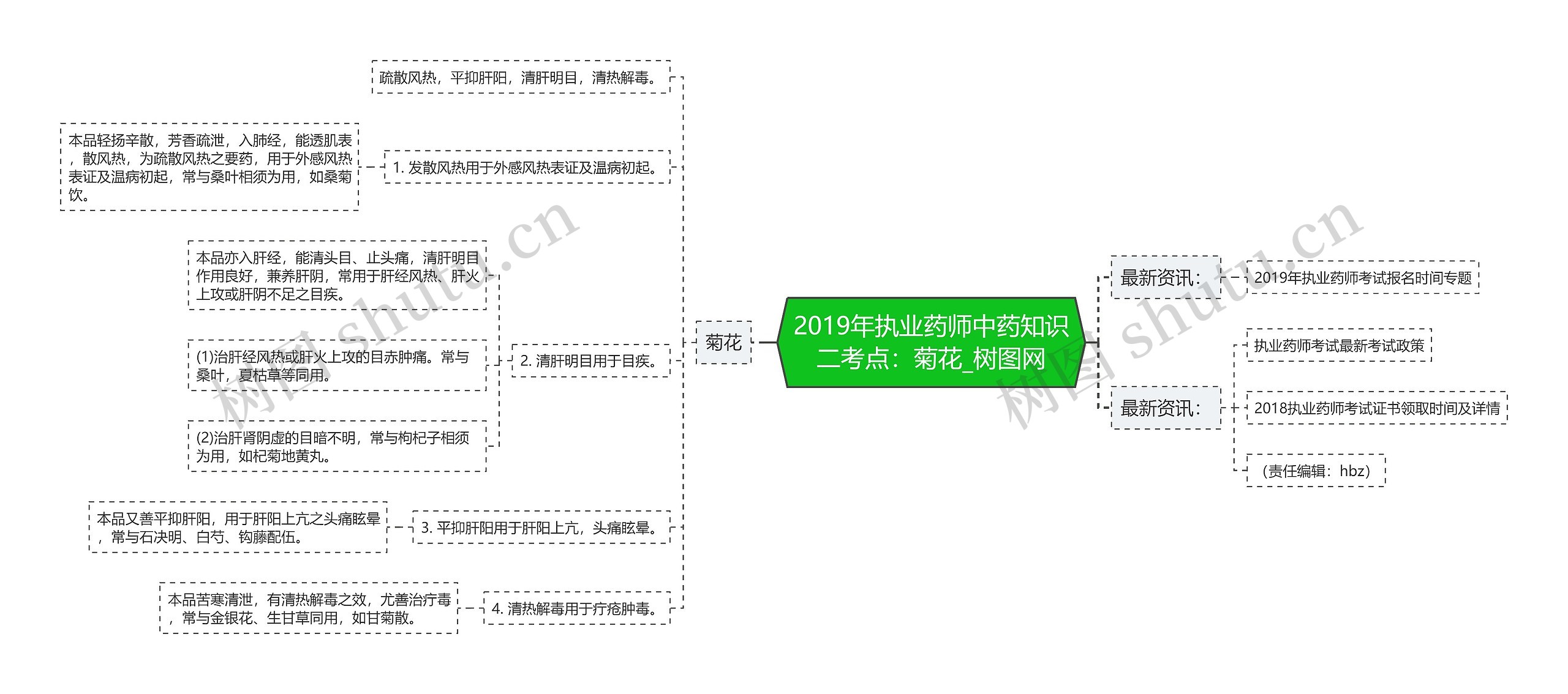 2019年执业药师中药知识二考点：菊花