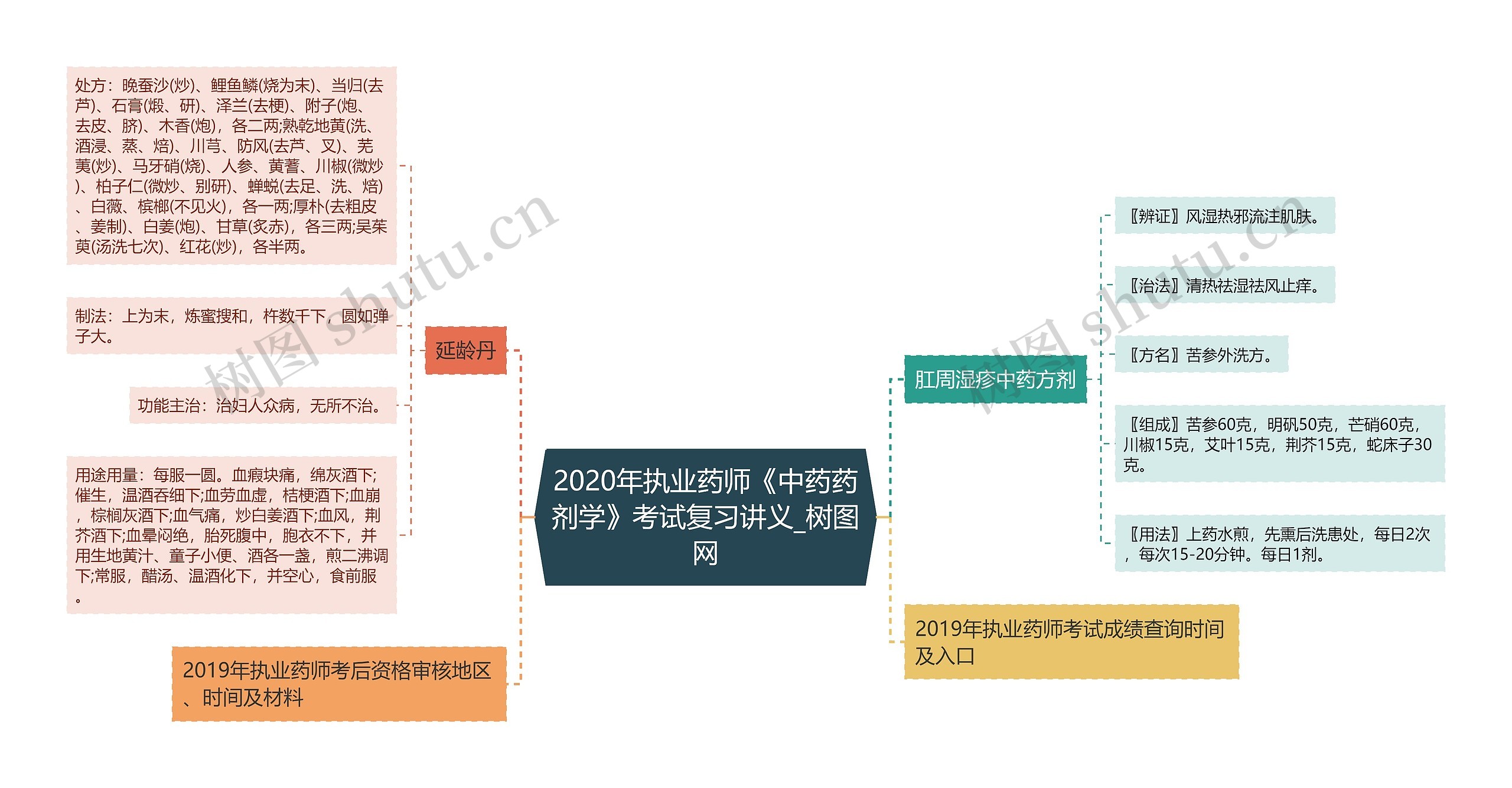 2020年执业药师《中药药剂学》考试复习讲义思维导图