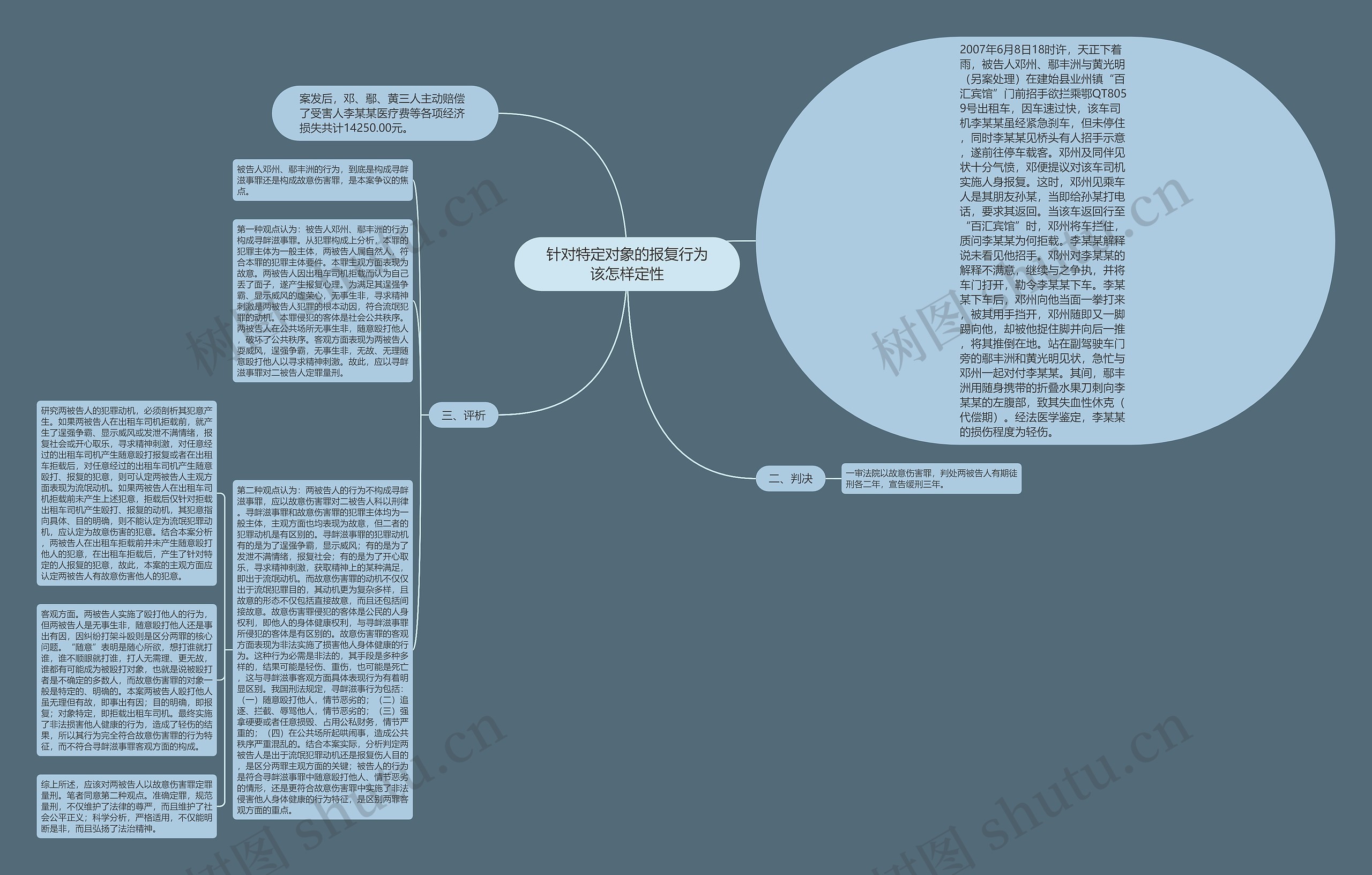 针对特定对象的报复行为该怎样定性思维导图