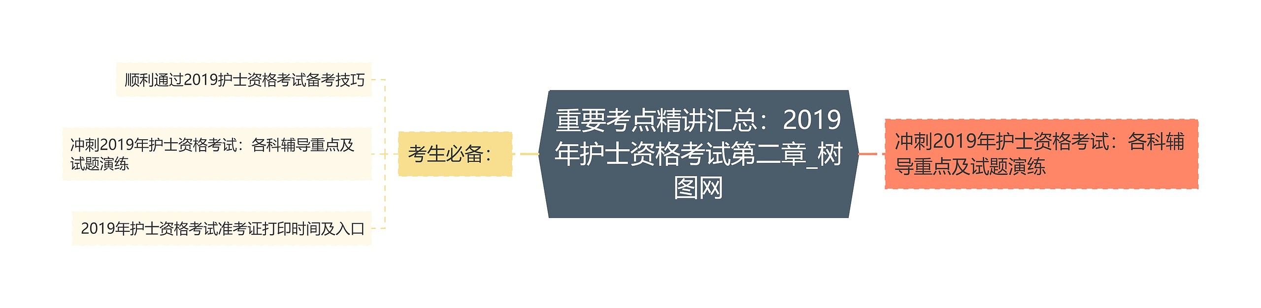 重要考点精讲汇总：2019年护士资格考试第二章思维导图