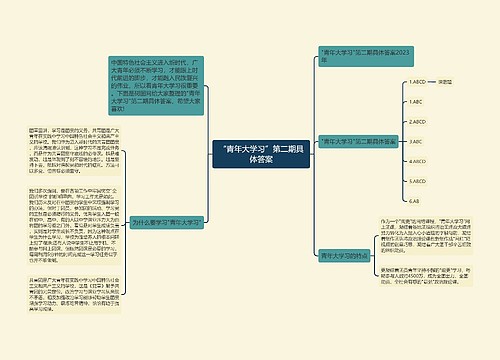 “青年大学习”第二期具体答案