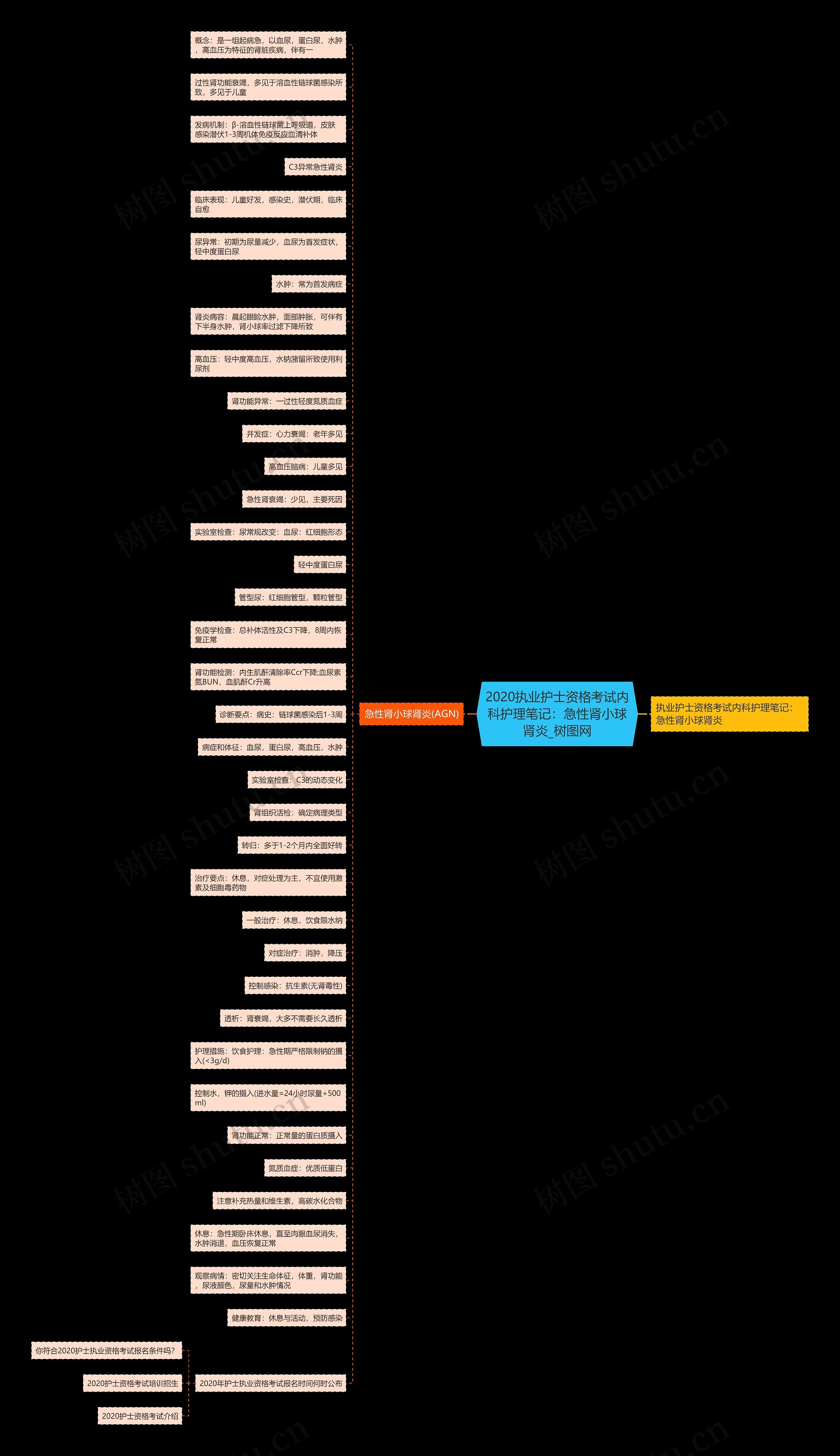 2020执业护士资格考试内科护理笔记:急性肾小球肾炎 2020执业护士资格考试内科护理笔记:急性肾小球肾炎