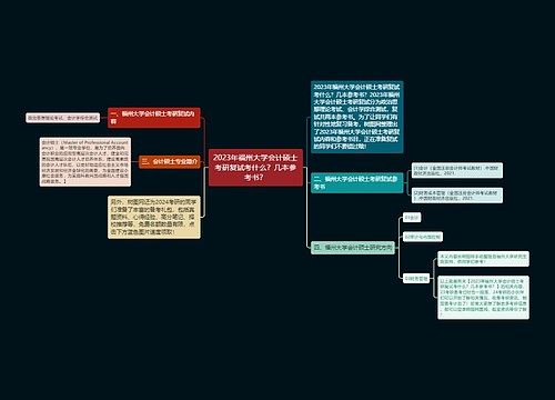 2023年福州大学会计硕士考研复试考什么？几本参考书？