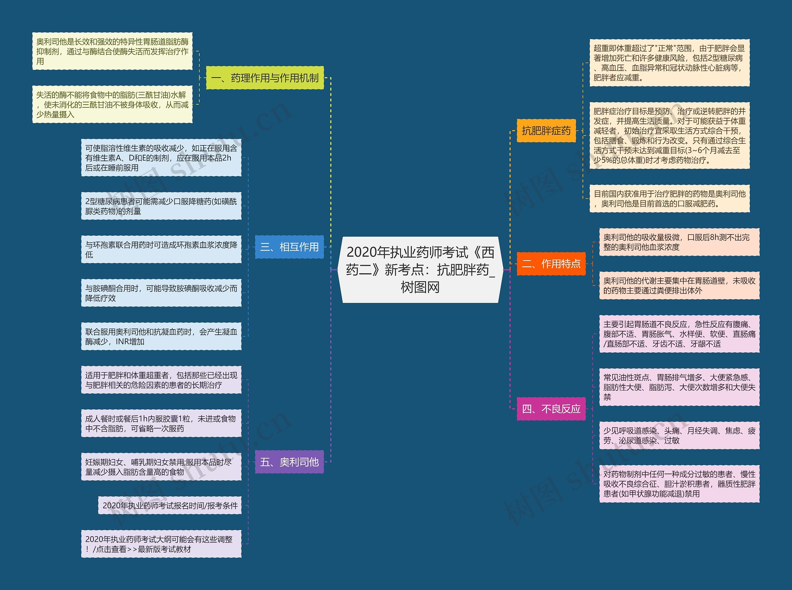 2020年执业药师考试《西药二》新考点：抗肥胖药