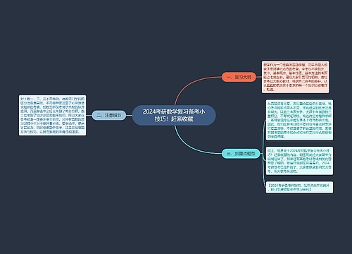 2024考研数学复习备考小技巧！赶紧收藏