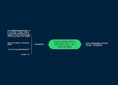 执业护士资格考试辅导《外科护理学》重点：甲亢用药护理