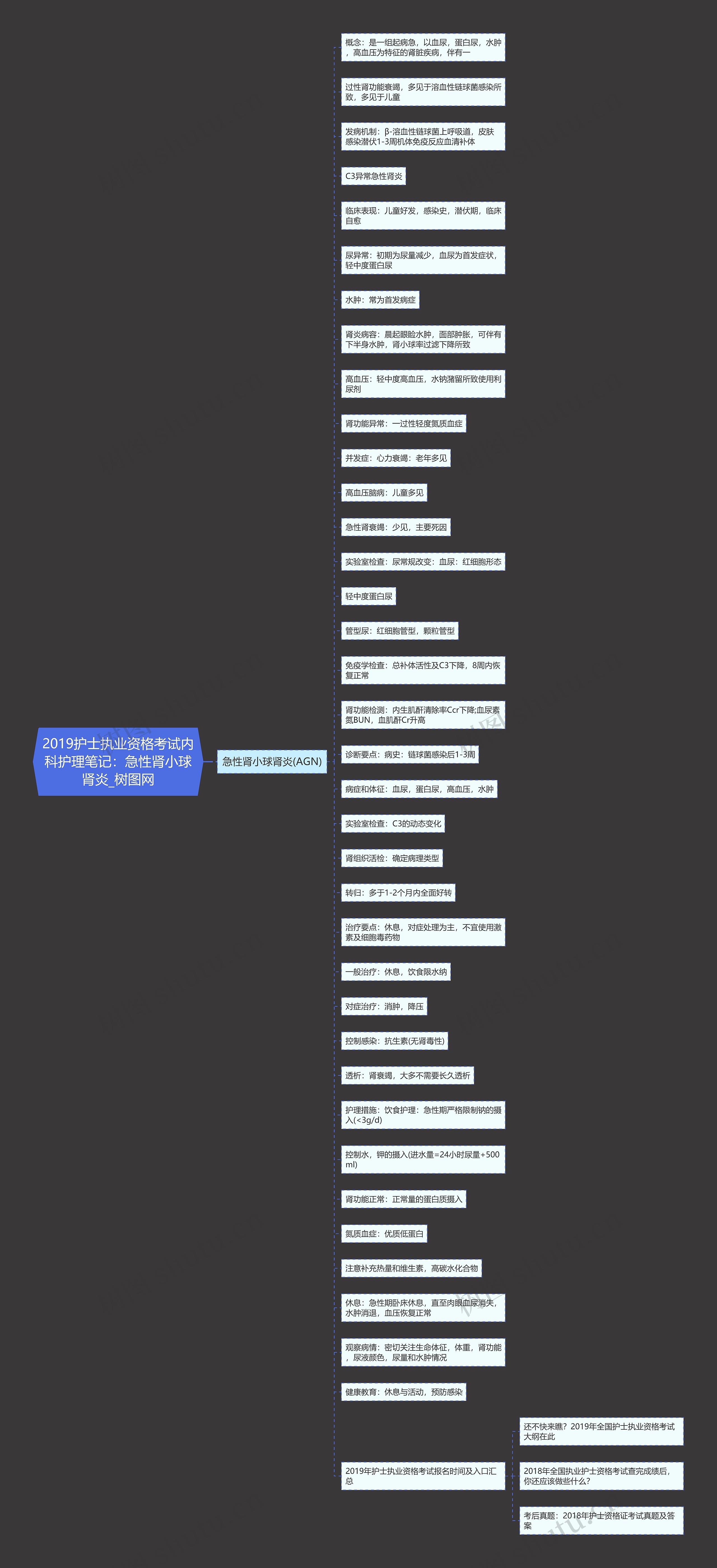 2019护士执业资格考试内科护理笔记:急性肾小球肾炎 2019护士执业资格考试内科护理笔记:急性肾小球肾炎
