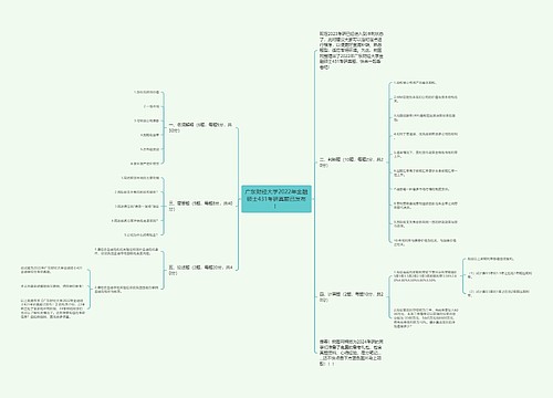 广东财经大学2022年金融硕士431考研真题已发布！