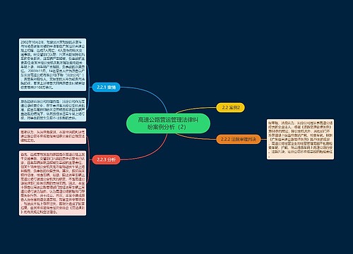 高速公路营运管理法律纠纷案例分析（2）