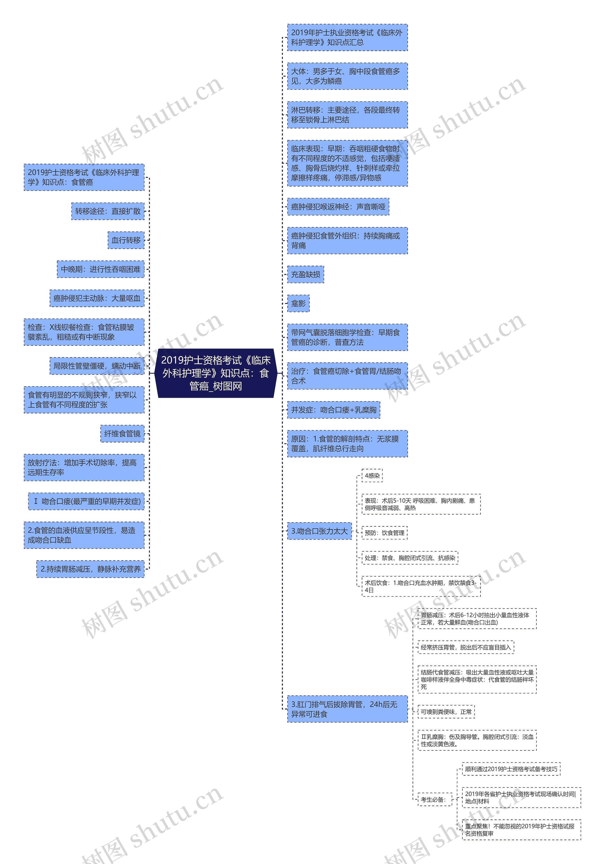 2019护士资格考试《临床外科护理学》知识点:食管癌 2019护士资格考试《临床外科护理学》知识点:食管癌