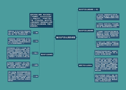 强冷空气怎么预防感冒