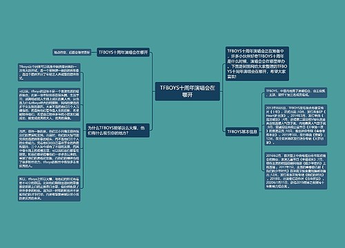 TFBOYS十周年演唱会在哪开