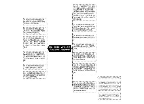 2024会计硕士MPAcc考研高频知识点：负债类核算