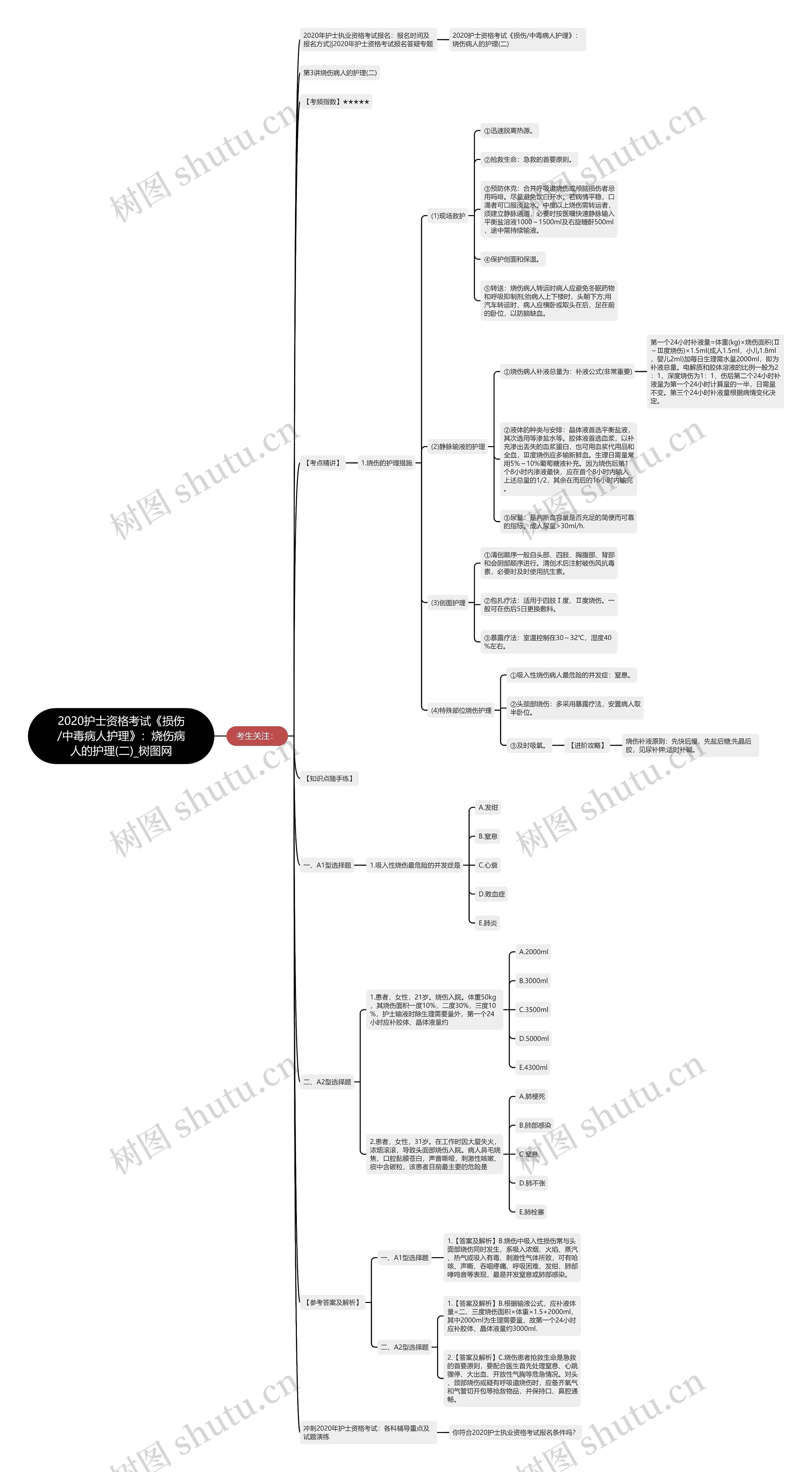 2020护士资格考试《损伤/中毒病人护理》：烧伤病人的护理(二)