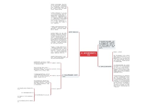 初一数学有哪些高效学习方法