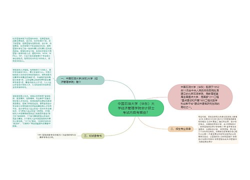 中国石油大学（华东）大学经济管理学院会计硕士考试内容有哪些？