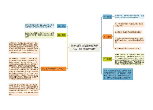 2024新闻与传播专硕考研知识点：传媒假事件