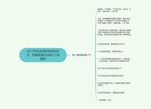 2017年执业药师考试知识点：药事管理与法规14