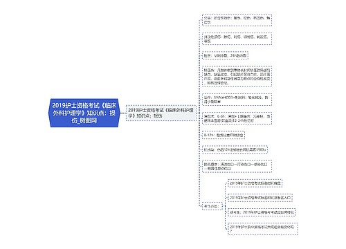 2019护士资格考试《临床外科护理学》知识点：损伤