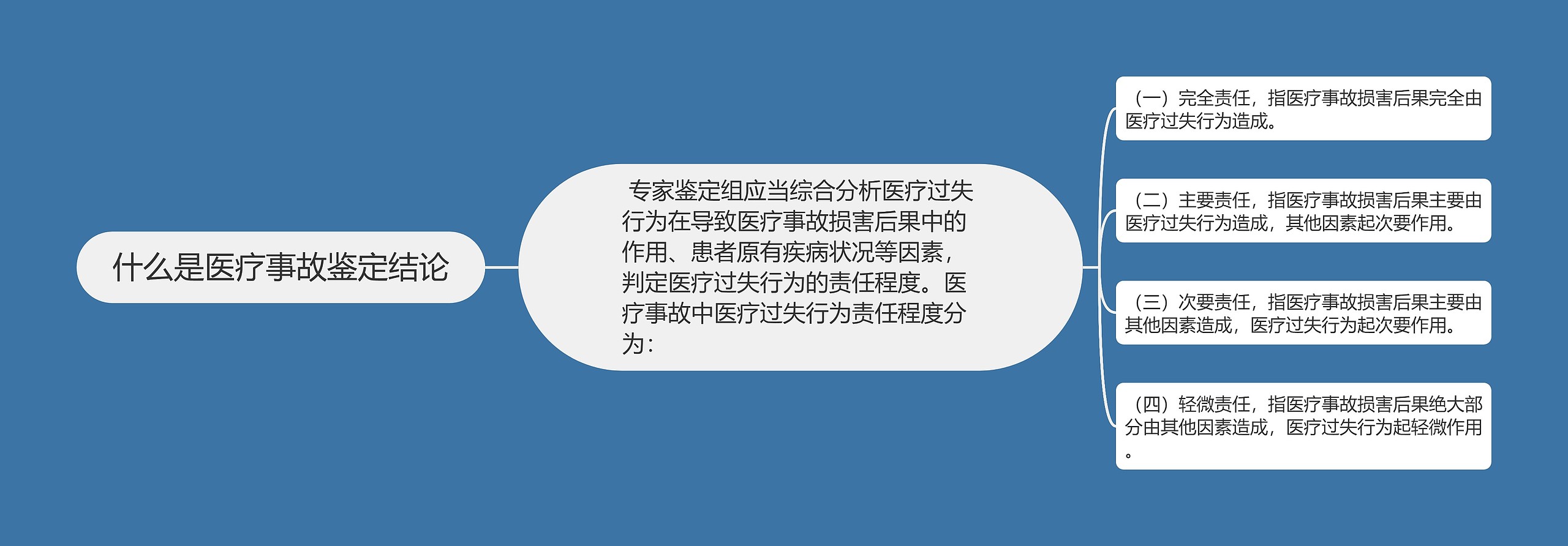 什么是医疗事故鉴定结论思维导图