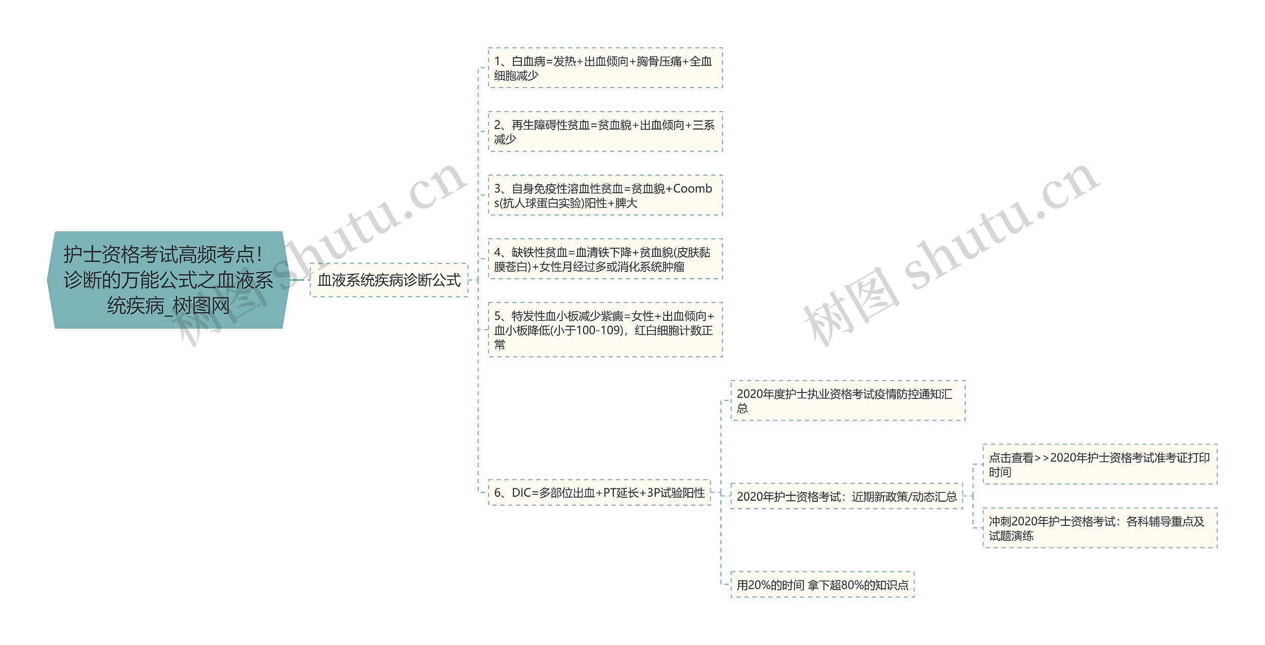 护士资格考试高频考点!诊断的万能公式之血液系统疾病 护士资格考试高频考点!诊断的万能公式之血液系统疾病