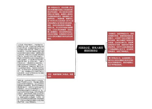 对违法公证，受害人能否提起行政诉讼