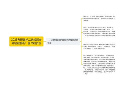 2023考研数学二选择题参考答案解析！含详细步骤