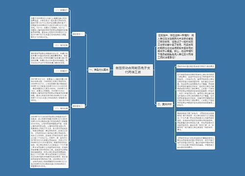 倒签劳动合同能否免于支付两倍工资